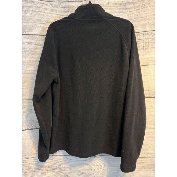 Mens Nordstrom Black Fleece Quarter-Zip Pullover Sweater Size L - Picture 3 of 3